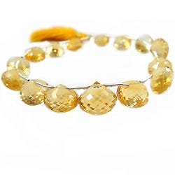 Citrine `Candy Kiss` Briolette 15 pcs