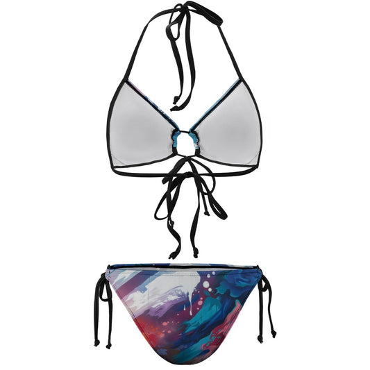 Large Size Bikini Swimsuit with Adjustable Straps