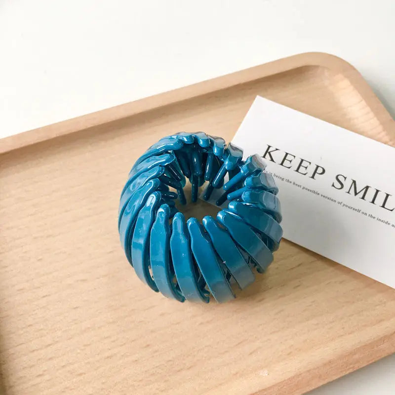 New Fashion Women Bun Claw Clips Horsetail Buckle Clip Bird Nest Expanding Hair Accessories Female Ponytail Headwear