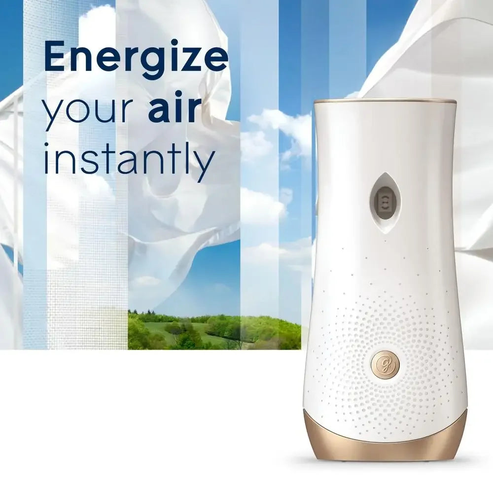 Automatic Spray Air Freshener Starter Kit Clean Linen Fragrance Holder Refill Essential Oils Dorm Room Essentials Timer Setting