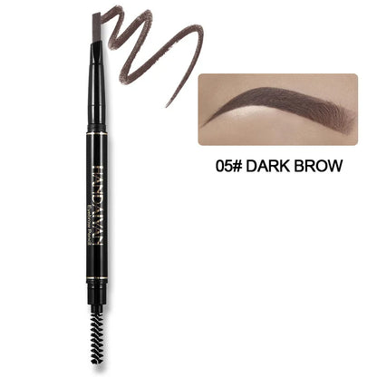 Double-Ended 5 Colors Eyebrow Pencil Natural Non-Fading Waterproof Long-Lasting Filling and Outlining Eyebrow
