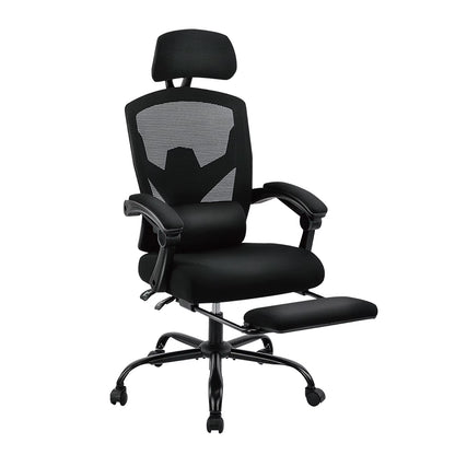 Ergonomic Reclining High Back Mesh Living Room Rocking Gaming Chair Computer Desk Swivel Rolling Lumbar Support Pillow