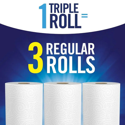 Sparkle Tear-A-Square Paper Towels 12 Triple Rolls White Customizable Sheet Size Paper Towel 2 Ply Thirst Pockets Everyday Mess