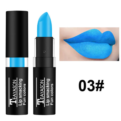 Matte Nude Lipsticks 12 Colors Waterproof Long Lasting Non-Stick Cup Lip Glaze Sexy Vampire Red Black Lipstick Pigment Cosmetics
