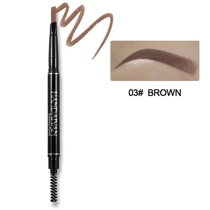 Double-Ended 5 Colors Eyebrow Pencil Natural Non-Fading Waterproof Long-Lasting Filling and Outlining Eyebrow