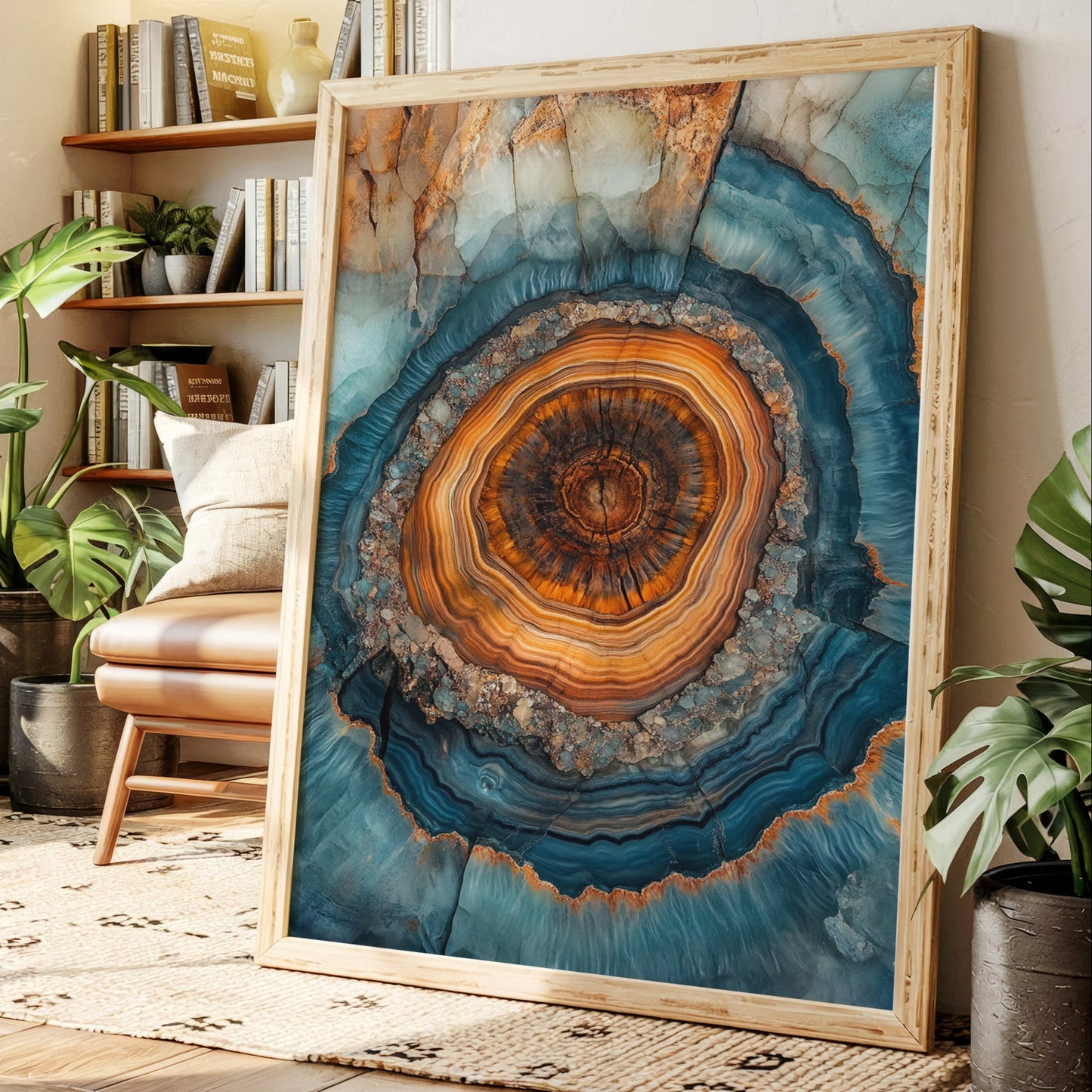 Oceanic Harmony - Geode Art