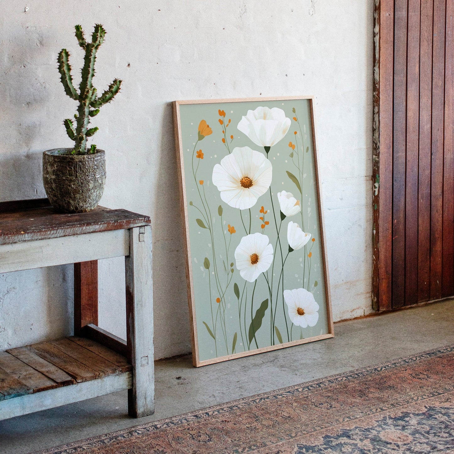 Tranquil Meadows - Modern Floral Canvas Art