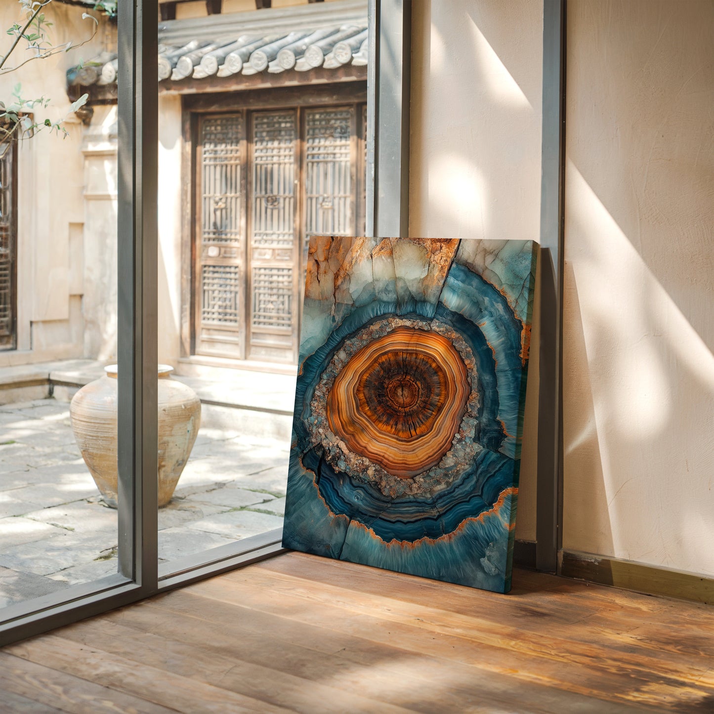 Oceanic Harmony - Geode Art