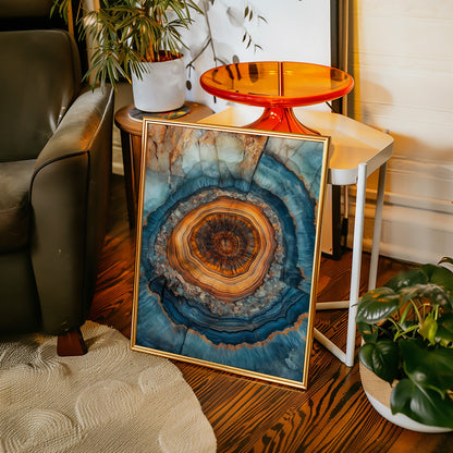 Oceanic Harmony - Geode Art