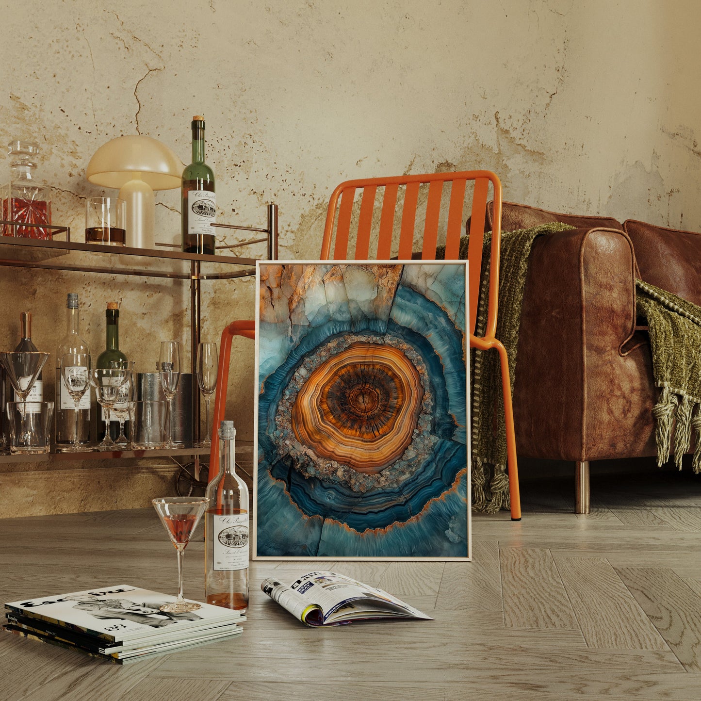 Oceanic Harmony - Geode Art