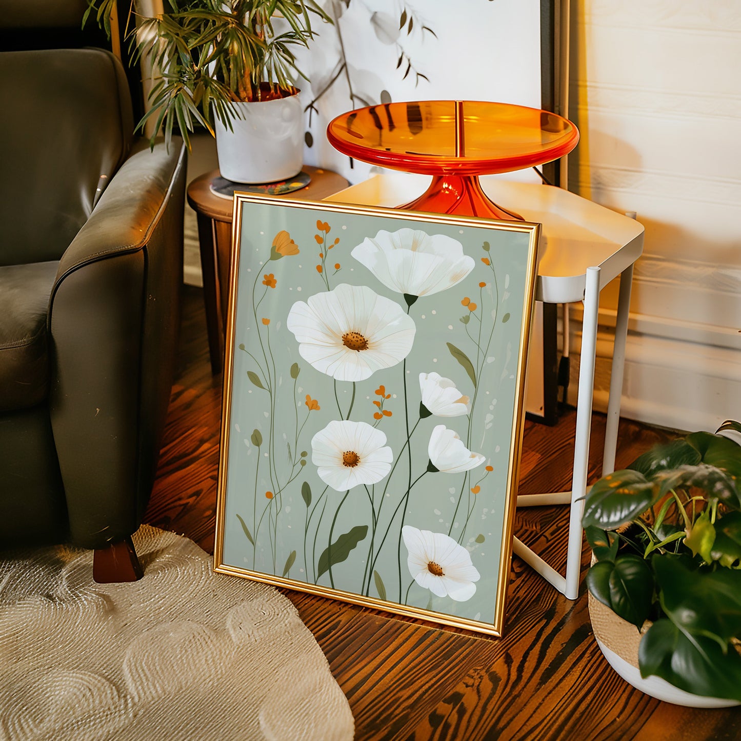 Tranquil Meadows - Modern Floral Canvas Art