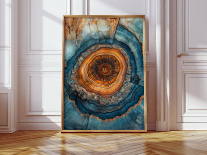 Oceanic Harmony - Geode Art