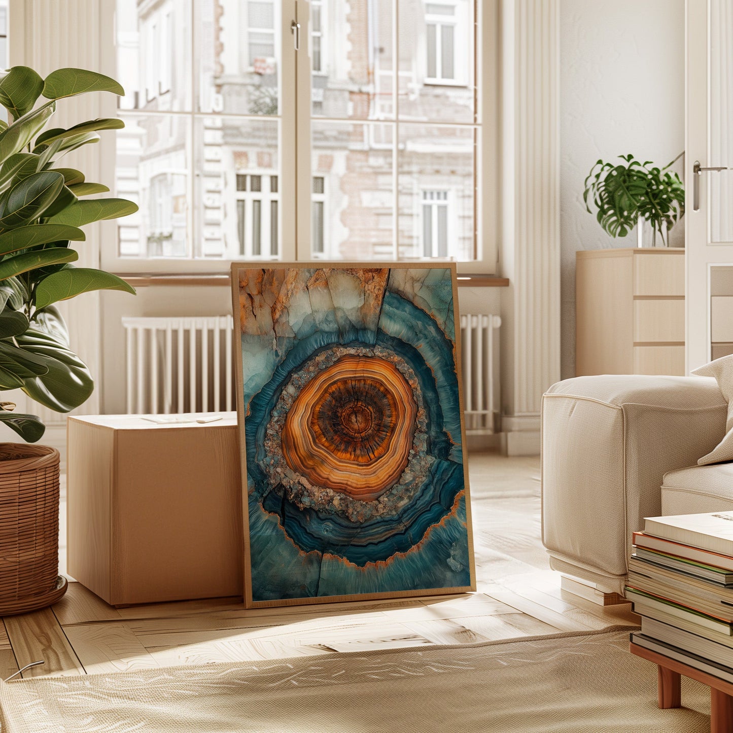 Oceanic Harmony - Geode Art