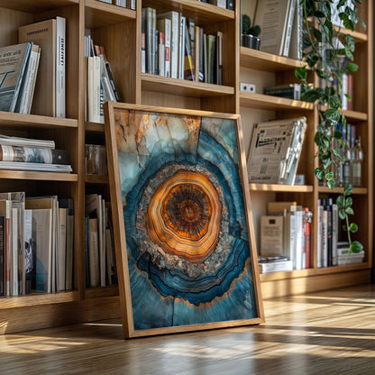 Oceanic Harmony - Geode Art