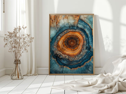 Oceanic Harmony - Geode Art