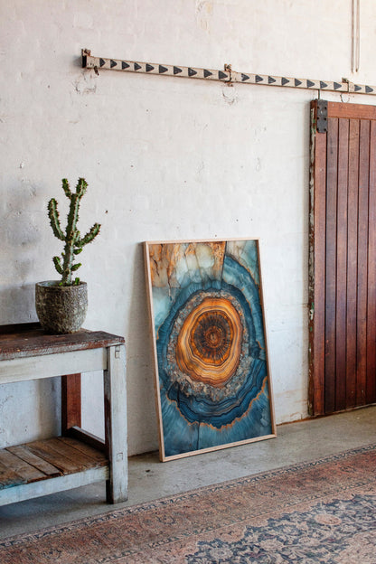 Oceanic Harmony - Geode Art