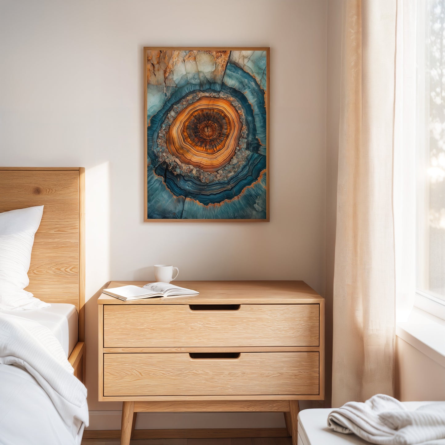 Oceanic Harmony - Geode Art