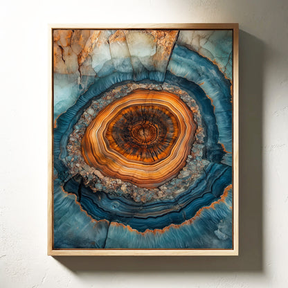 Oceanic Harmony - Geode Art