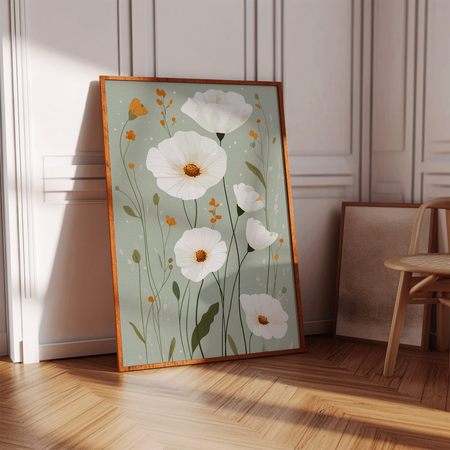 Tranquil Meadows - Modern Floral Canvas Art