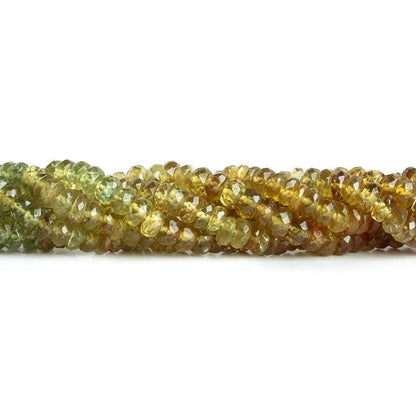 5mm Green Apatite Faceted Rondelle Beads 15 inch 137 pieces