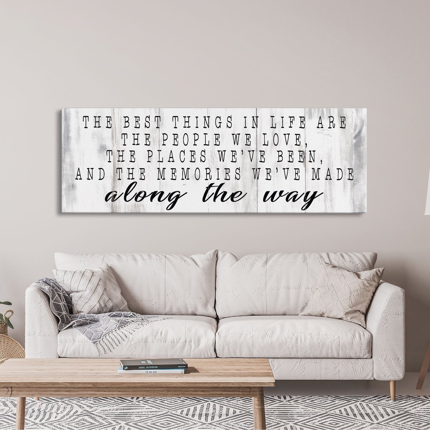 inspirational signs, the best things in life canvas sign, home decor sign, wood sign wall decor, motivational signs, the memories we've made