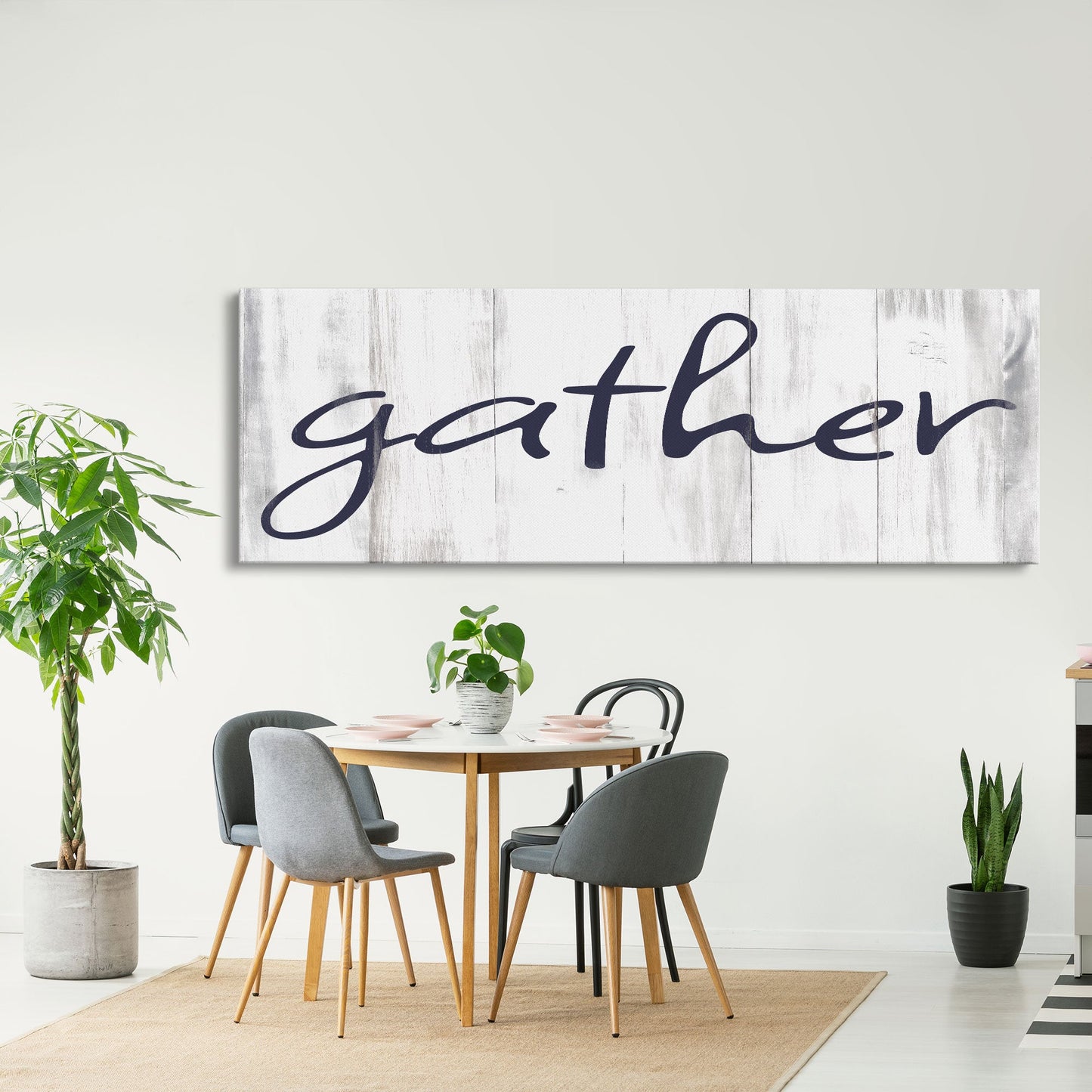 Gather Canvas Sign Gather Sign Large Gather Wood Sign Gather Sign Canvas Wood Dining Room Signs Dining Room Wall Decor Thanksgiving Signs
