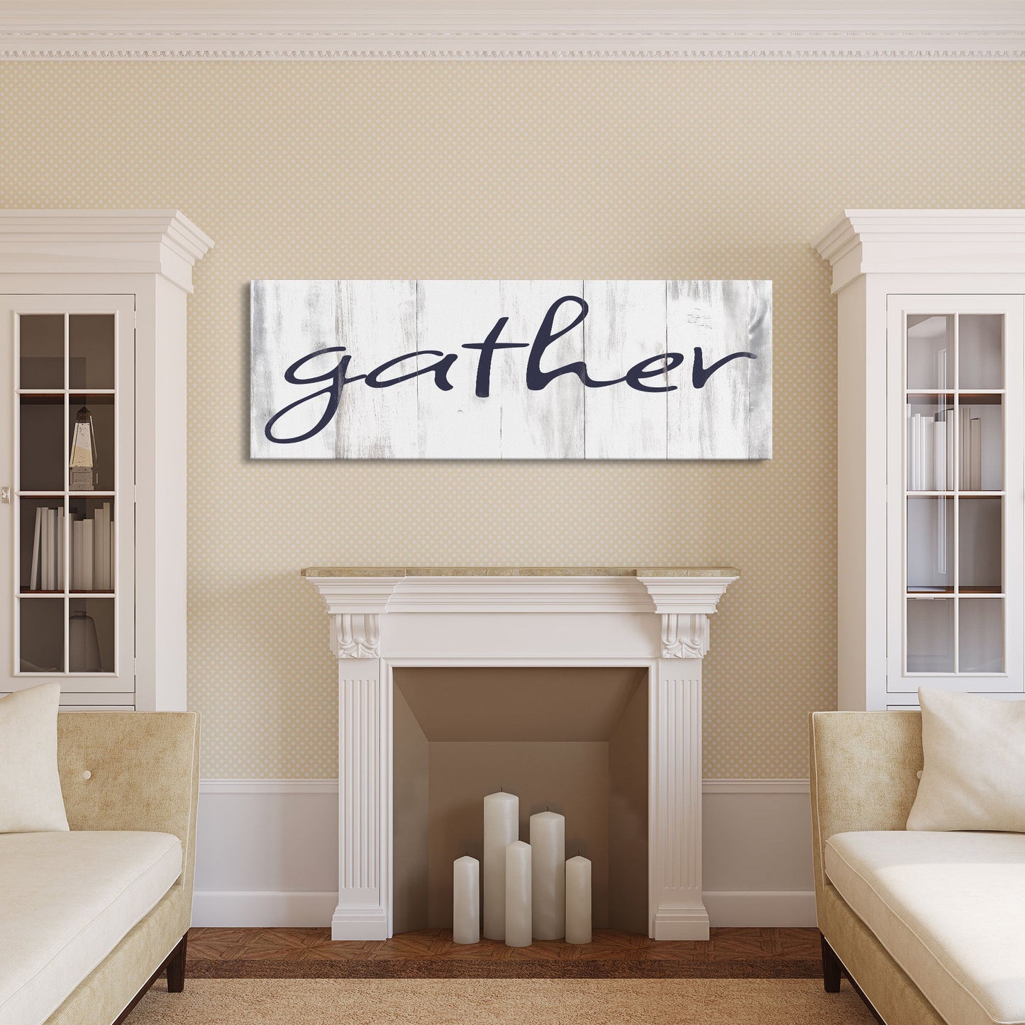 Gather Canvas Sign Gather Sign Large Gather Wood Sign Gather Sign Canvas Wood Dining Room Signs Dining Room Wall Decor Thanksgiving Signs