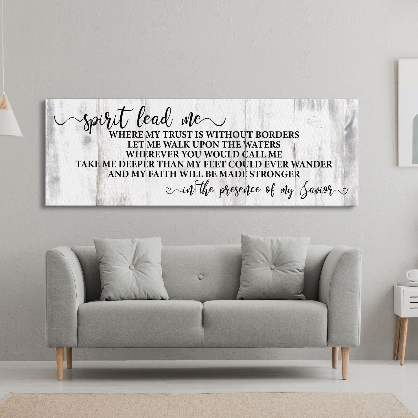 Song wall decor, Hillsong, spirit lead me canvas print, inspirational wall decor, worship song sign, worship song decor, Christian decor