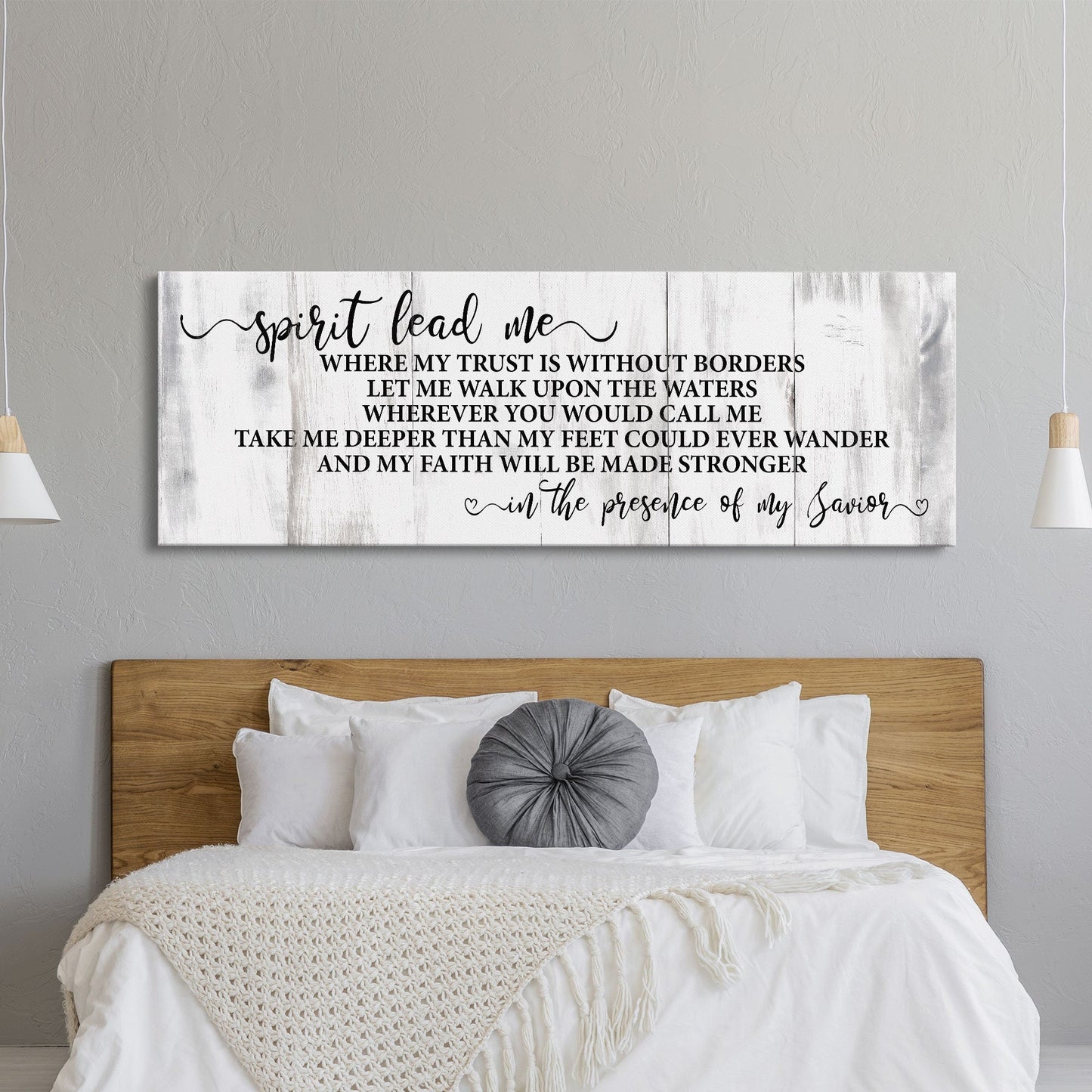Song wall decor, Hillsong, spirit lead me canvas print, inspirational wall decor, worship song sign, worship song decor, Christian decor