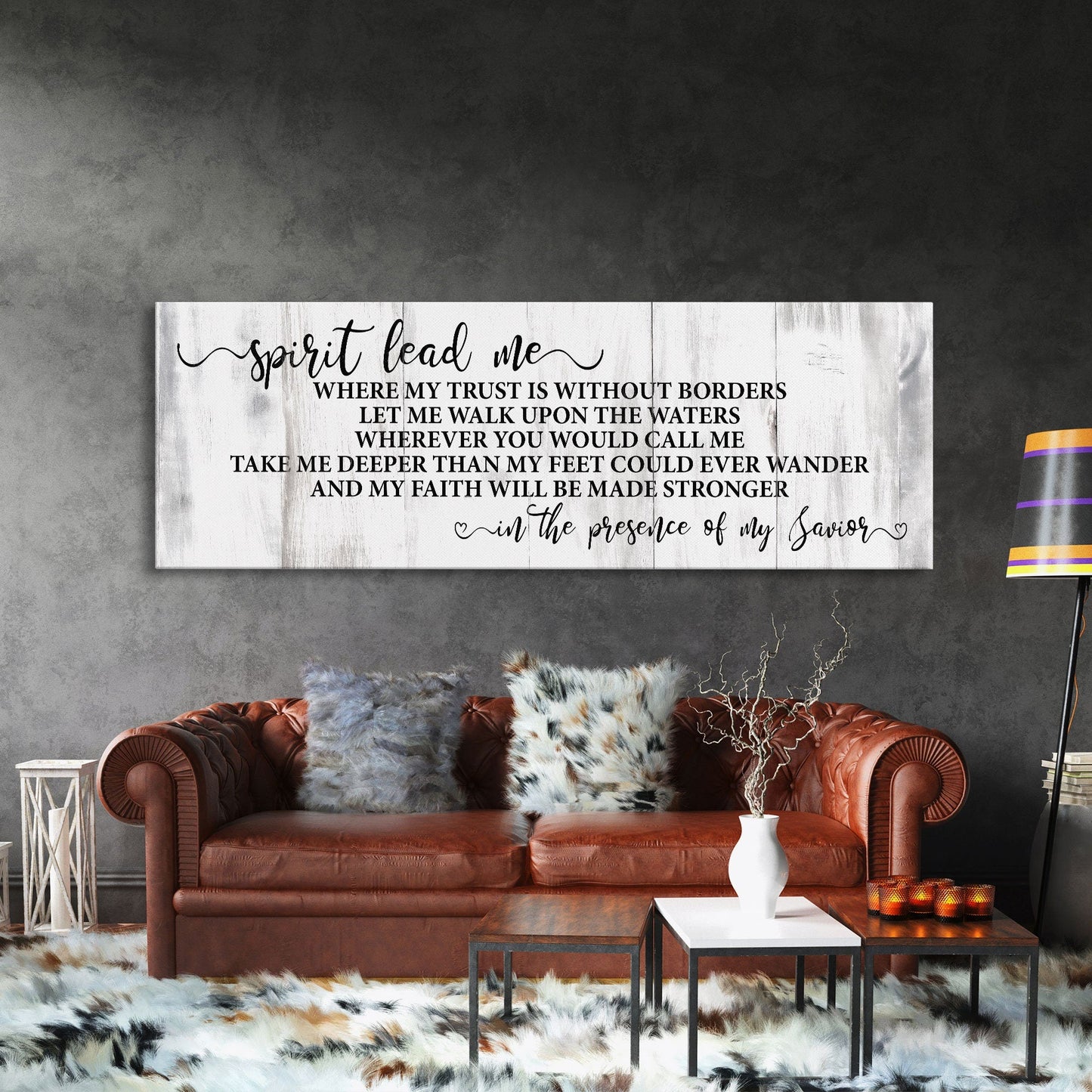 Song wall decor, Hillsong, spirit lead me canvas print, inspirational wall decor, worship song sign, worship song decor, Christian decor