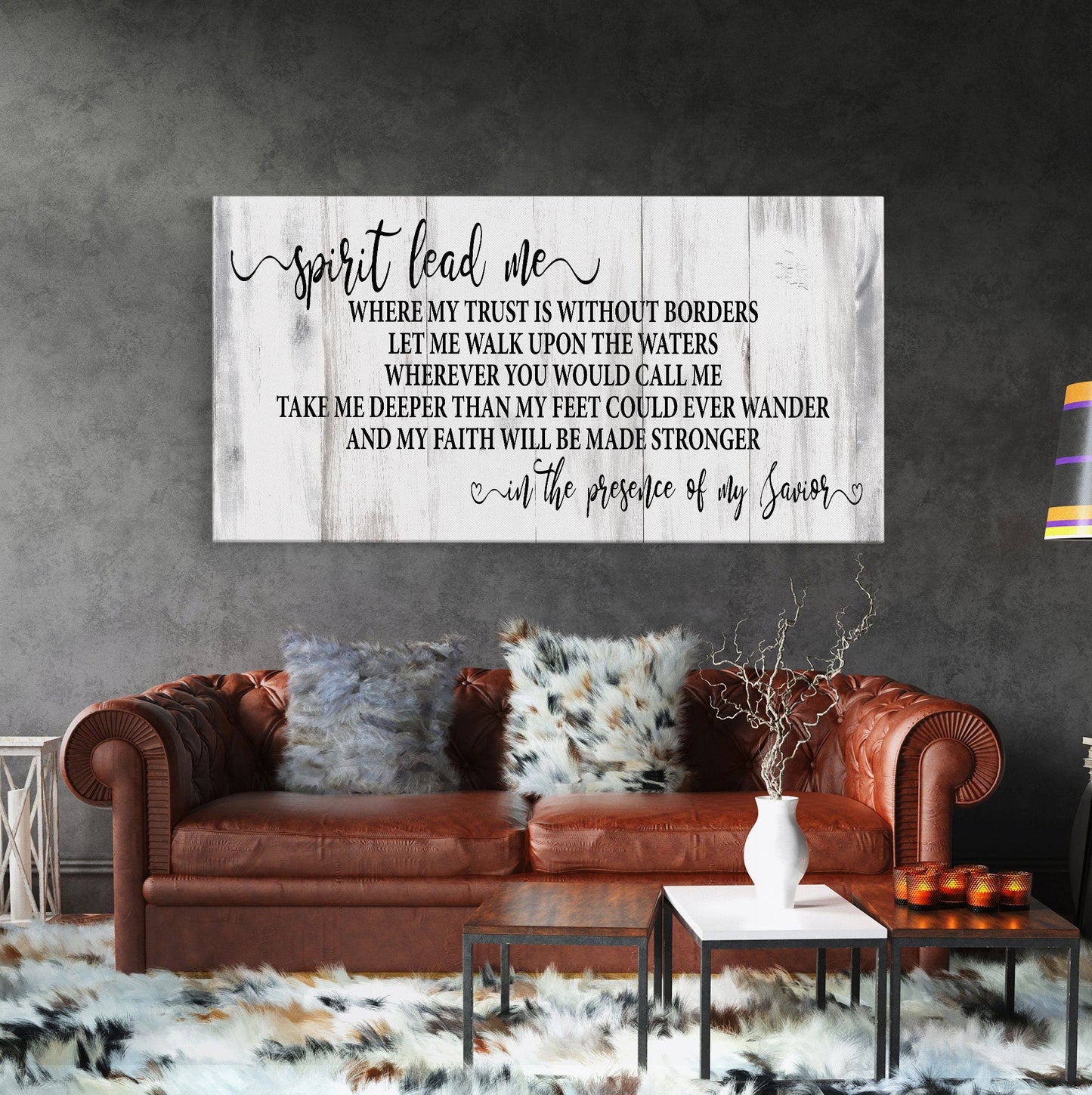 Song wall decor, Hillsong, spirit lead me canvas print, inspirational wall decor, worship song sign, worship song decor, Christian decor