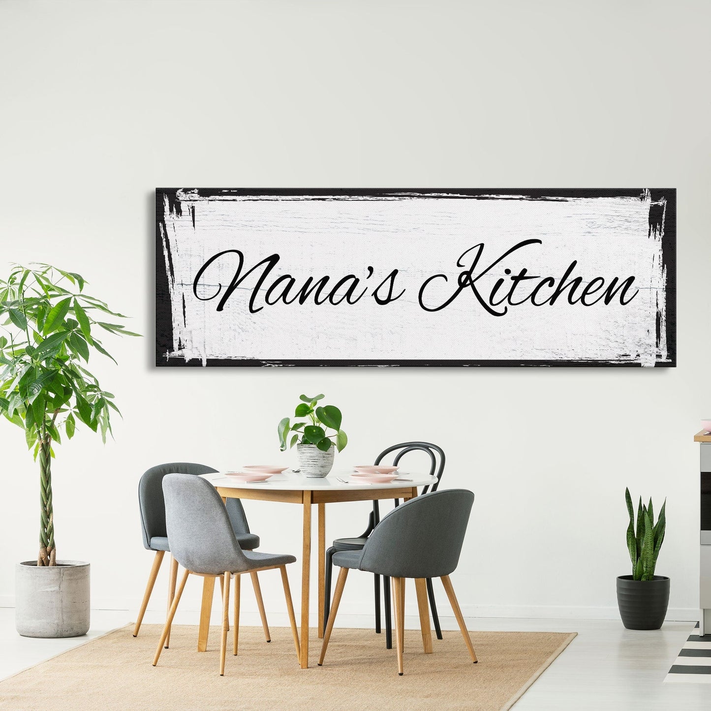 Custom Canvas Sign for Kitchen, Nana's Kitchen Canvas Sign, Personalized Kitchen Signs, Nana Mothers Day Gift, Custom Kitchen Sign Wall Deco