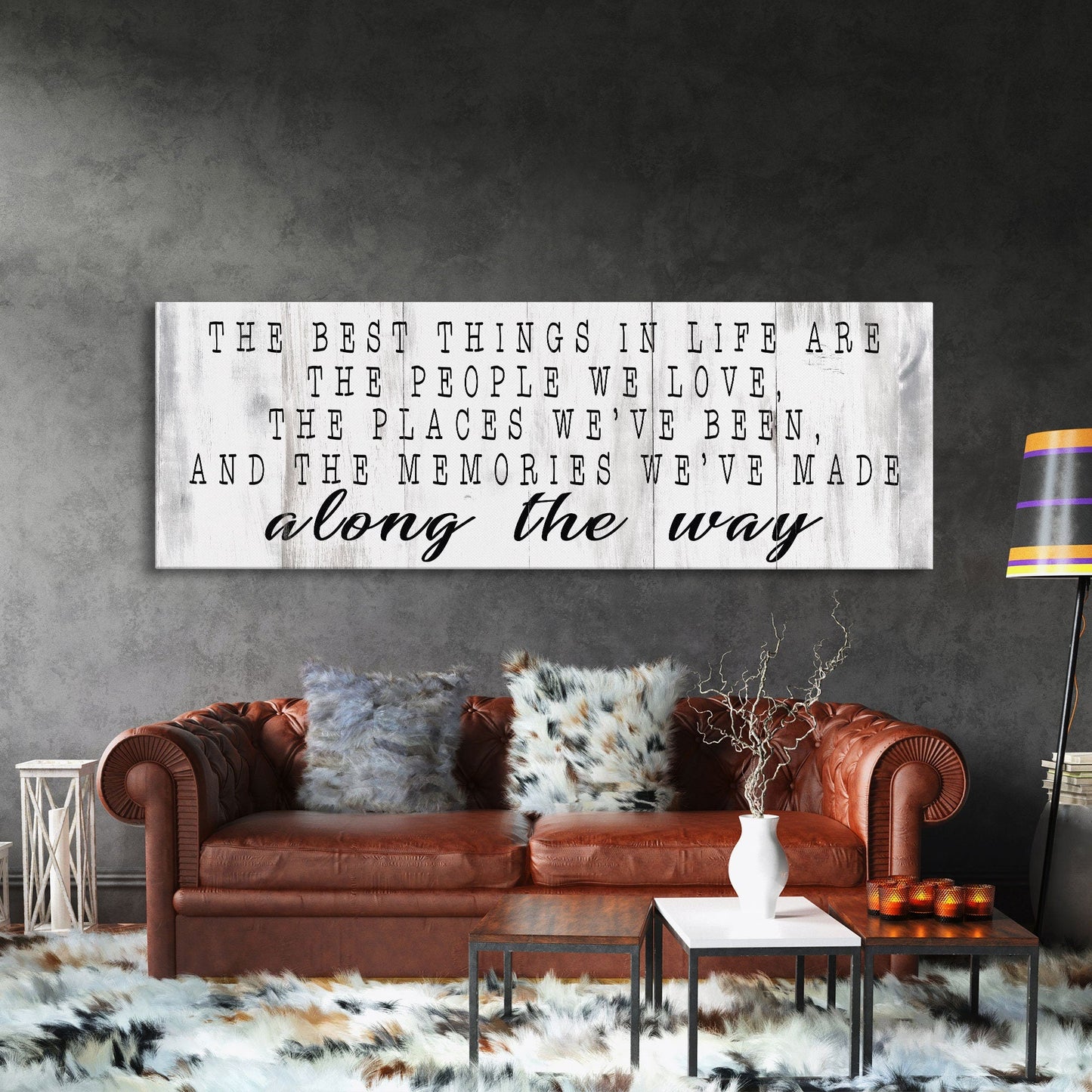 inspirational signs, the best things in life canvas sign, home decor sign, wood sign wall decor, motivational signs, the memories we've made