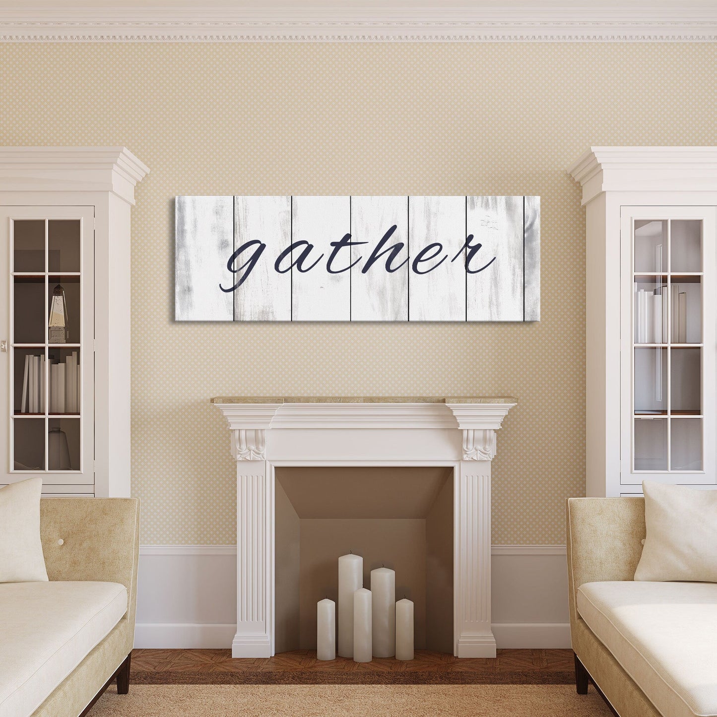 Gather Canvas Sign Gather Sign Large Gather Wood Sign Gather Sign Canvas Wood Dining Room Signs Dining Room Wall Decor Thanksgiving Signs