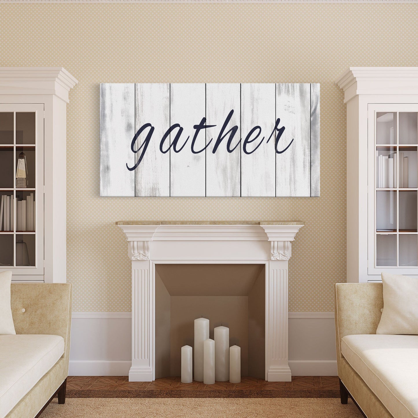 Gather Canvas Sign Gather Sign Large Gather Wood Sign Gather Sign Canvas Wood Dining Room Signs Dining Room Wall Decor Thanksgiving Signs