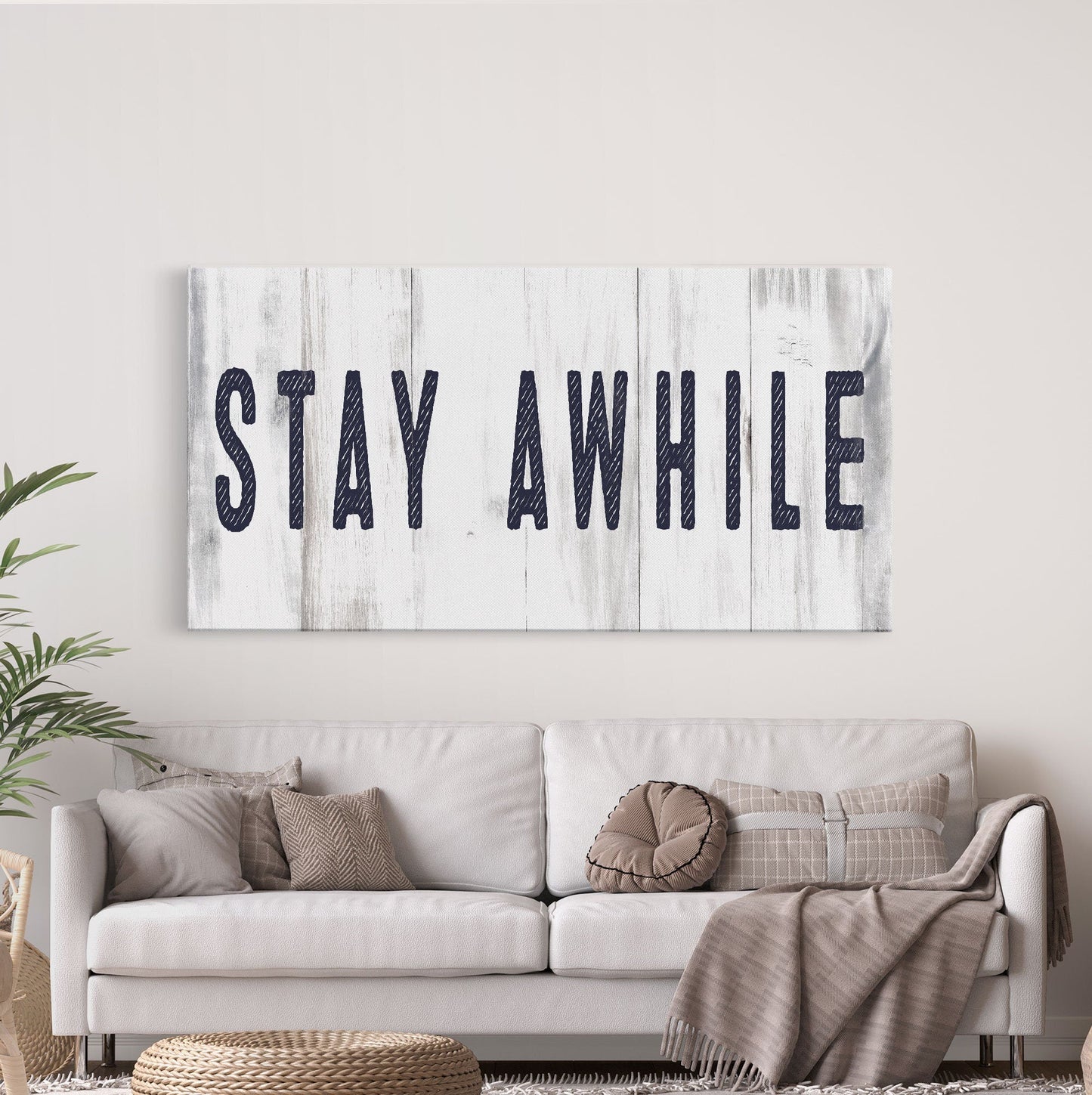 Stay awhile sign, Stay Awhile Canvas Print, Living Room Signs, Living room wall decor, Entryway Wood sign, wooden signs, Mothers Day gifts