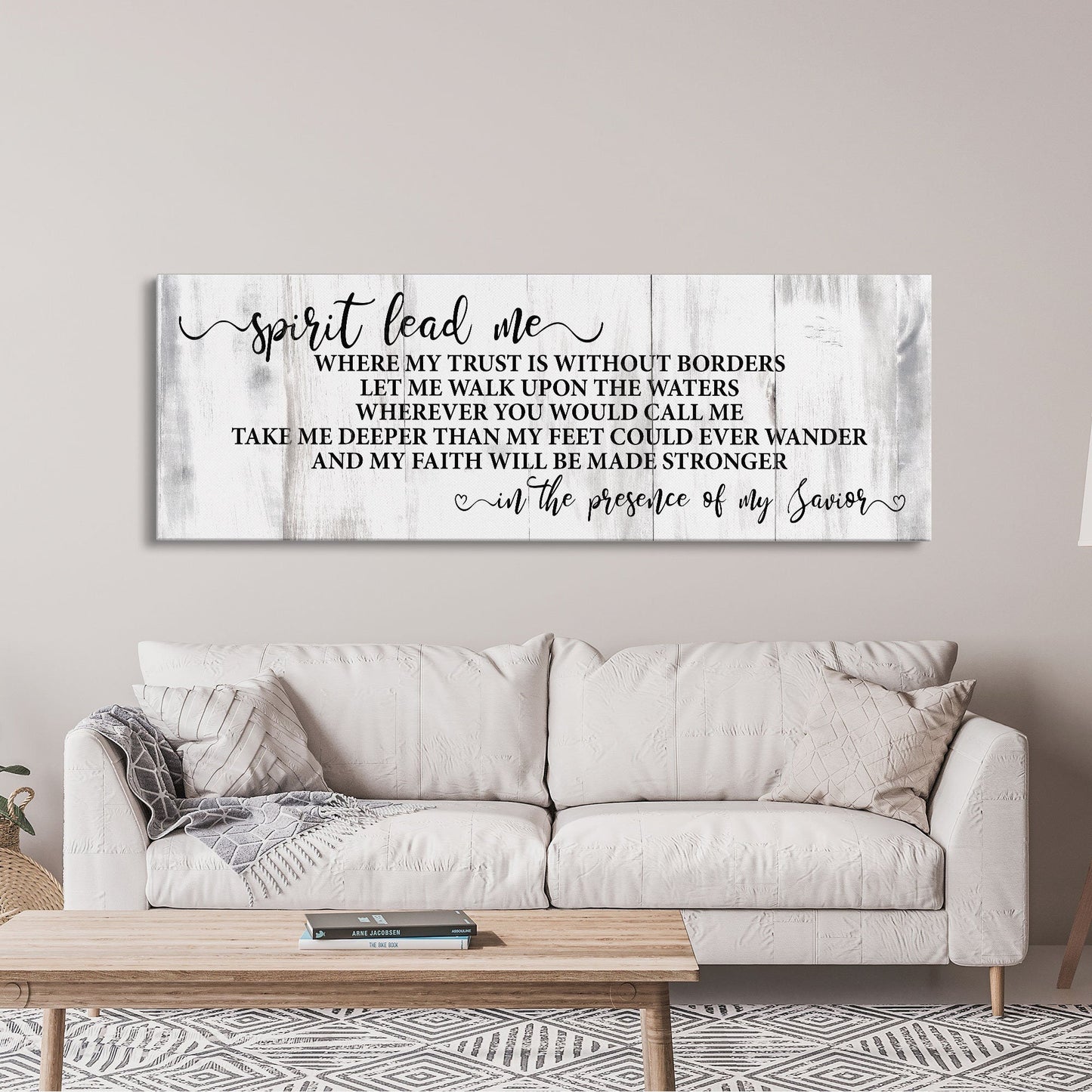 Song wall decor, Hillsong, spirit lead me canvas print, inspirational wall decor, worship song sign, worship song decor, Christian decor