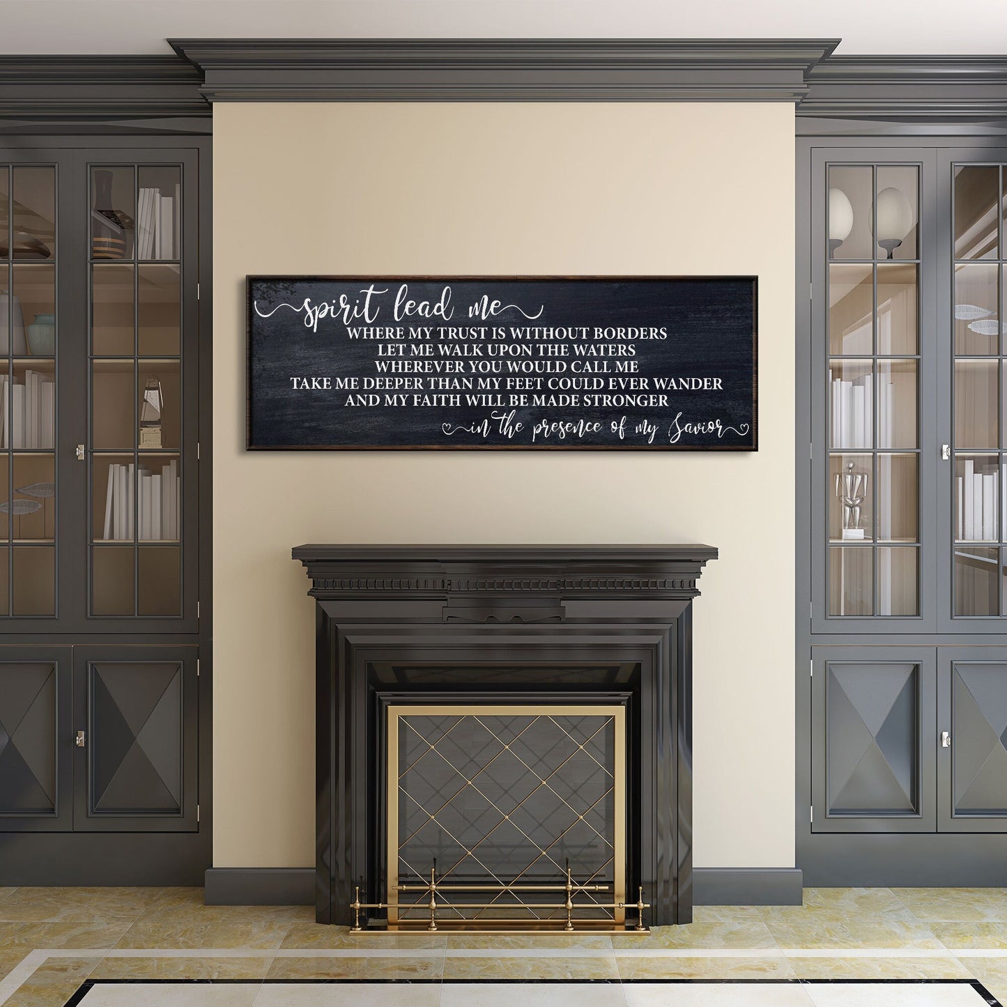 Song wall decor, spirit lead me canvas print, inspirational wall decor, worship song sign, worship song decor, Christian decor, Hillsong