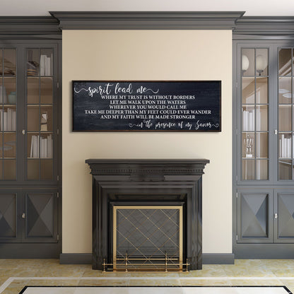 Song wall decor, spirit lead me canvas print, inspirational wall decor, worship song sign, worship song decor, Christian decor, Hillsong