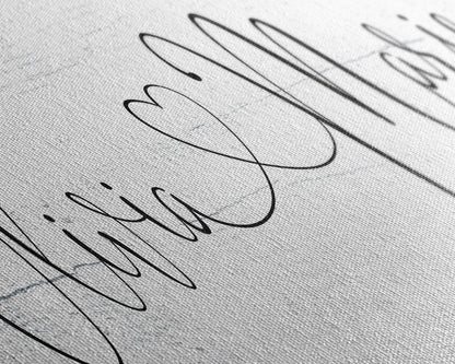 Name sign for nursery canvas print, nursery room decor, baby shower gift, girl name sign, first and middle name sign, above crib decor