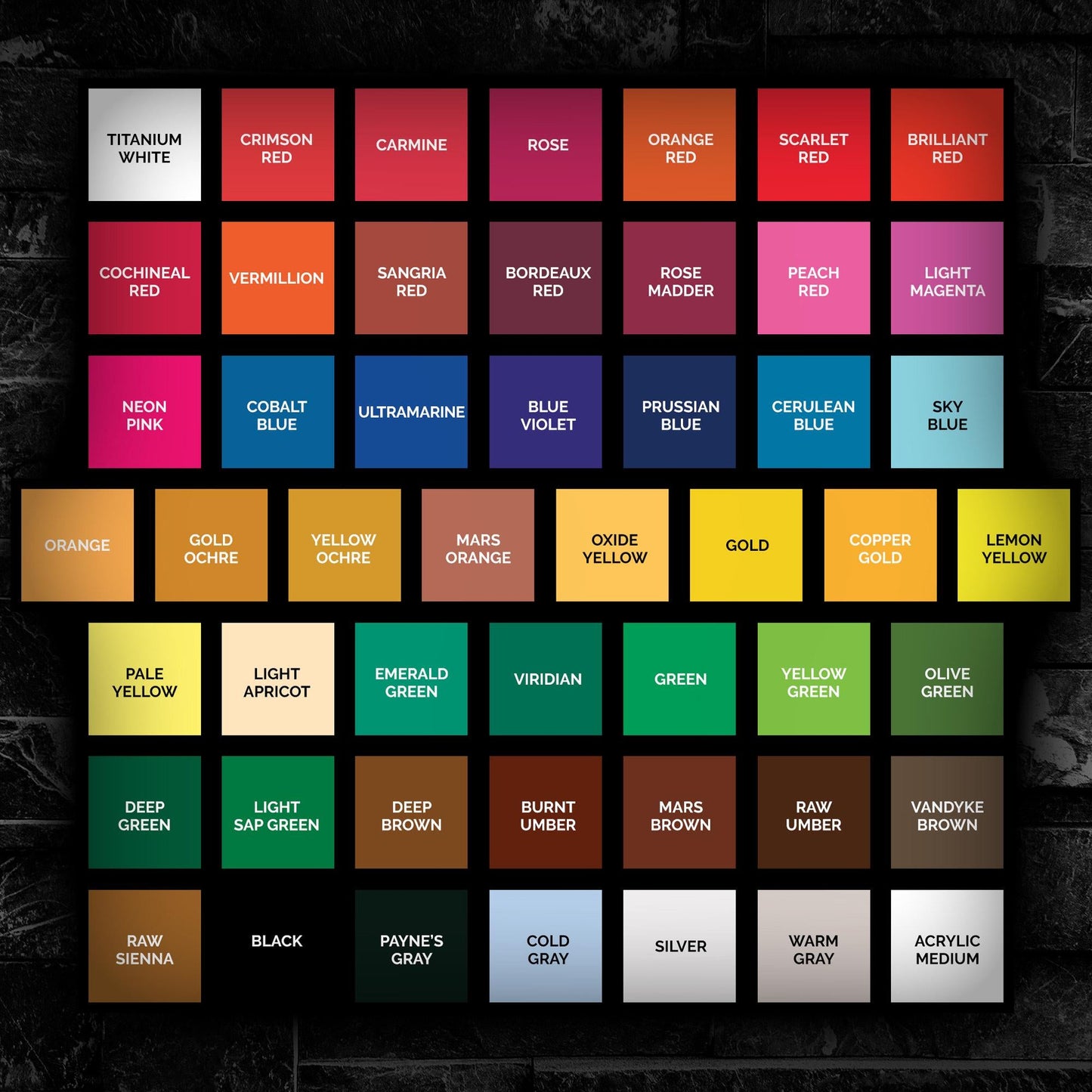 Acrylic Paint Set V2.0 for Wargame Miniatures - NEW FORMULA