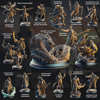 3D Printed Water Elemi Scoundrel by DM Stash