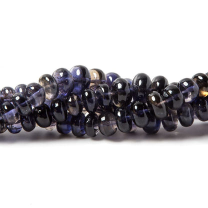 6-7mm Iolite Plain Rondelle Beads 16 inch101 pieces
