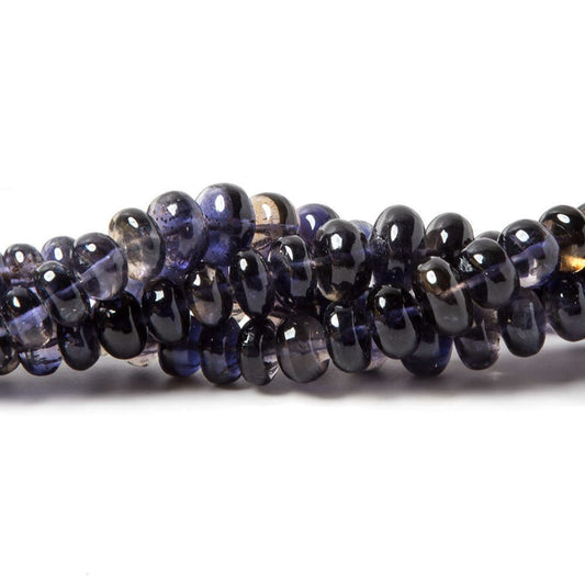 6-7mm Iolite Plain Rondelle Beads 16 inch101 pieces