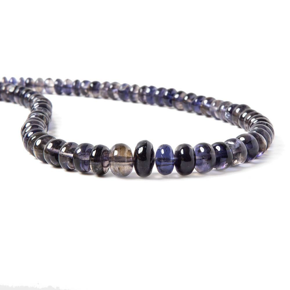 6-7mm Iolite Plain Rondelle Beads 16 inch101 pieces