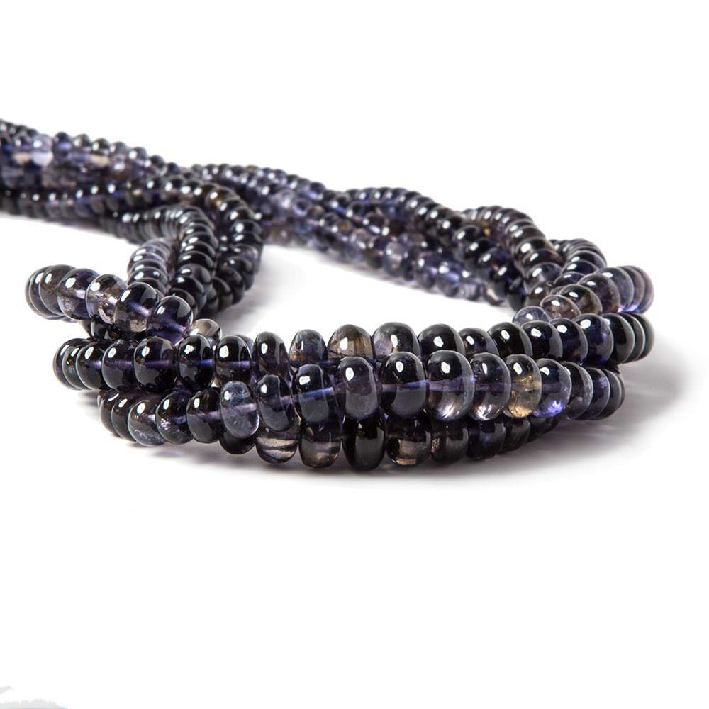 6-7mm Iolite Plain Rondelle Beads 16 inch101 pieces
