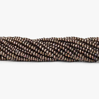 3mm Iridescent Green Center Drill Button Freshwater Pearl 210 pcs