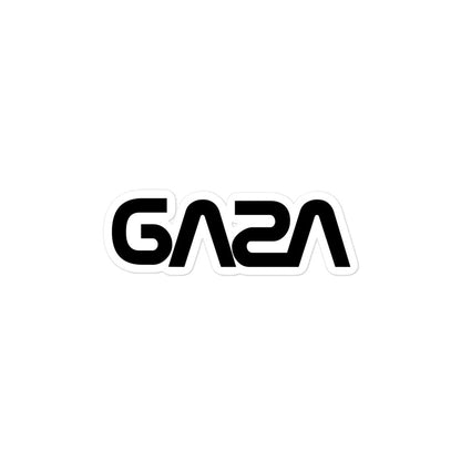 NASA SCRIPT GAZA Bubble-free sticker
