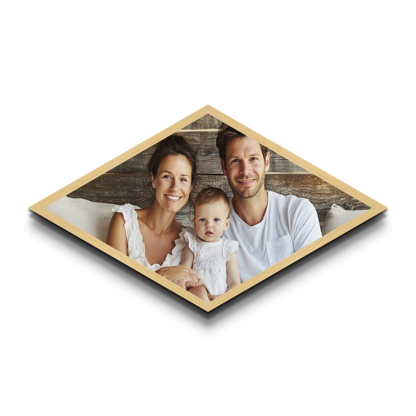 Custom Diamond Shaped Canvas Photo Print - Landscape