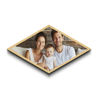 Custom Diamond Shaped Canvas Photo Print - Landscape
